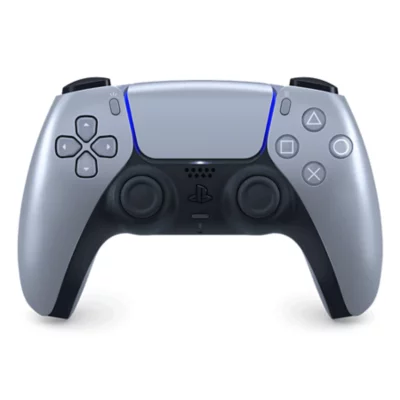 Silver PS5 controller